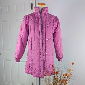 🆕 Chill Chasers Puffy Winter Vintage Jacket Pink Sz S